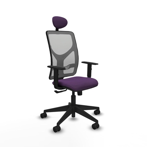 Silla de Oficina con Cabecero Motilla Piqueras y Crespo 1D066N1 Morado