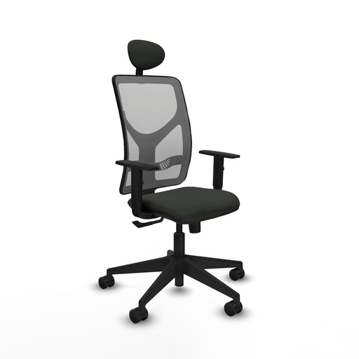 Office Chair with Headrest Motilla Piqueras y Crespo 1D066N1 Black