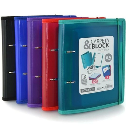 Carpeta de anillas Office Box A5