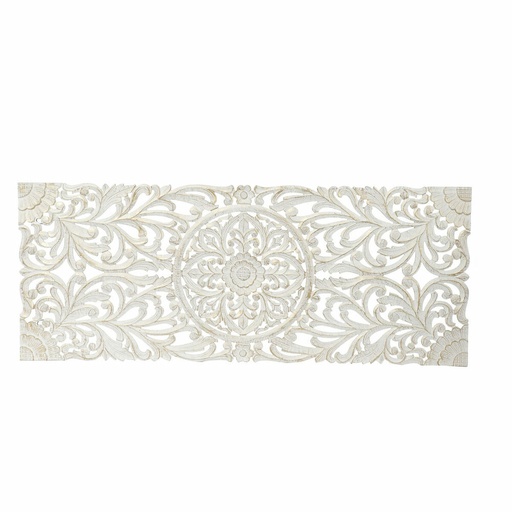 Cabecero de Cama DKD Home Decor Blanco Dorado Madera Madera MDF 151 x 2 x 60 cm