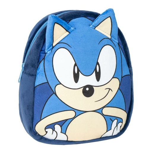 Mochila Escolar Sonic Azul 18 x 22 x 8 cm