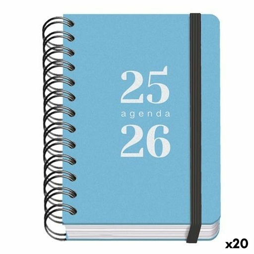 Agenda DOHE GRAMMAR Azul A6 120 x 170 mm 2025-2026 (20 Unidades)