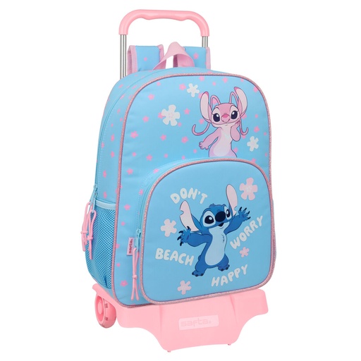 School Bag Lilo & Stitch Happy Sky blue 33 x 42 x 14 cm