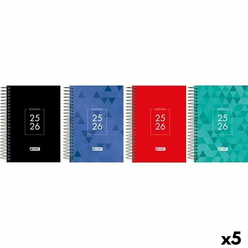 Diary ENRI IDENTITY 1/8 12 x 18 cm 2025-2026 (5 Units)