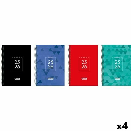 Diary ENRI IDENTITY 1/4 15 x 21 cm 2025-2026 (4 Units)