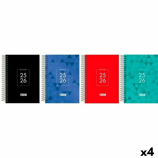 Diary ENRI IDENTITY 1/4 15 x 21 cm 2025-2026 (4 Units)