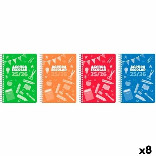 Diary Didex A5 15 x 21 cm 2025-2026 (8 Units)