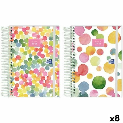 Diary Oxford JOY 1/8 12 x 18 cm 2025-2026 (8 Units)