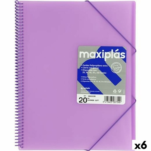 Organiser Folder Grafoplas Lavendar A4 (6 Units)