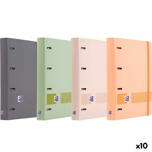 Ring binder Oxford EUROPEANBINDER BOREAL A4+ (10 Units)