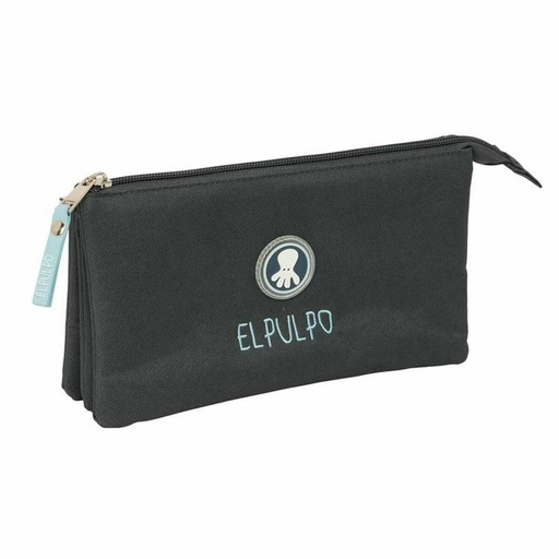 Triple Carry-all El Pulpo   Grey 22 x 12 x 3 cm