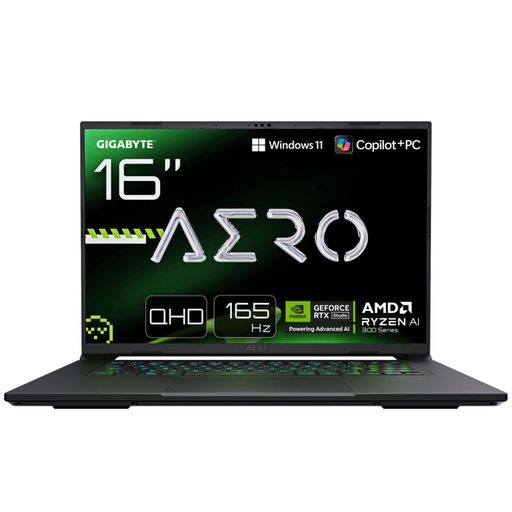 Laptop Gigabyte AERO X16 16" 16 GB RAM 1 TB SSD geforce rtx 5060 Qwerty Español Qwerty Portugués
