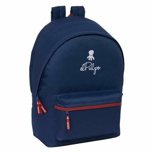 Mochila Escolar El Pulpo Azul marino 31 x 44 x 18 cm