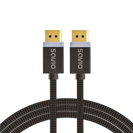 DisplayPort Cable Savio CL-165 Black 1 m