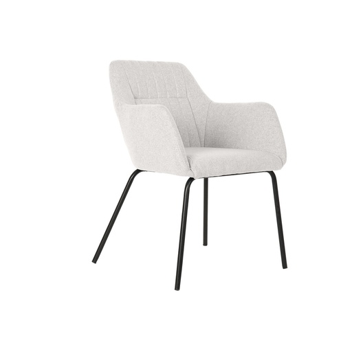 Chair DKD Home Decor Beige Polyester Metal 59,5 x 60,5 x 78 cm