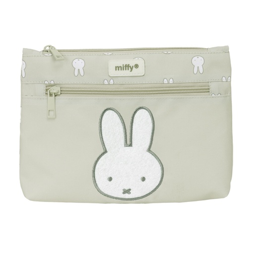 Portatodo Doble Miffy Niebla Gris 23 x 16 x 3 cm