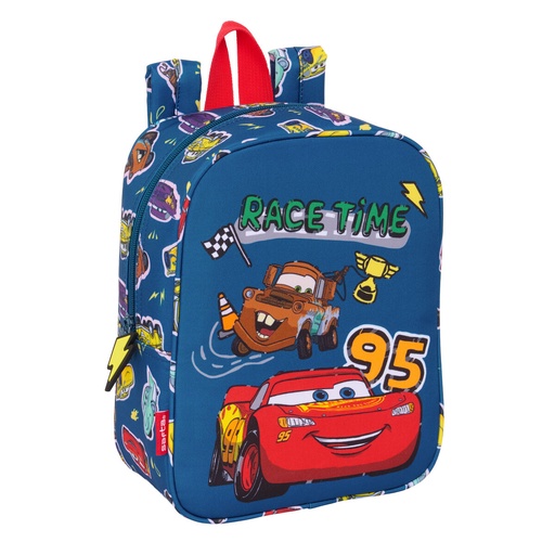 School Bag Cars Racing Navy Blue 22 x 27 x 10 cm