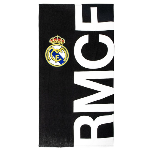 Toalla de Playa Real Madrid C.F. Negro