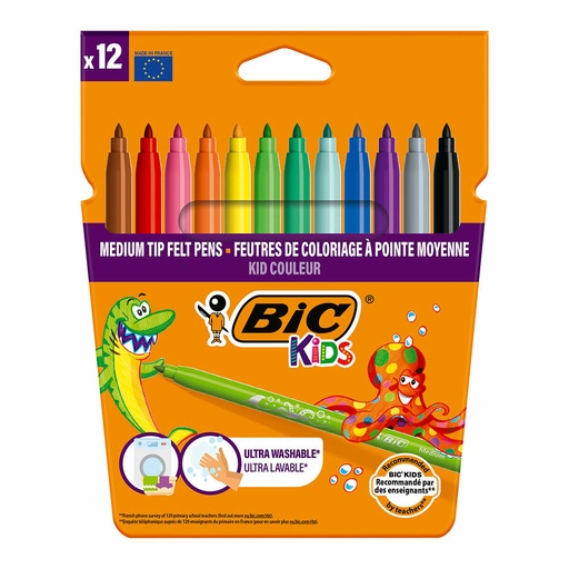 Set de Rotuladores Bic kid couleur Multicolor (12 Unidades)
