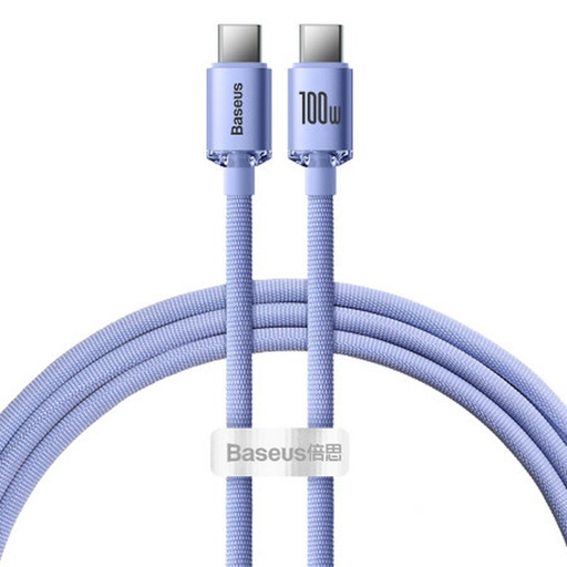 Cable USB-C a USB-C Baseus CAJY000605 Violeta
