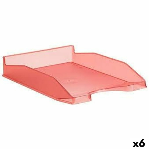 Filing Tray Archivo 2000 Red A4 34,5 x 25,5 x 6 cm (6 Units)