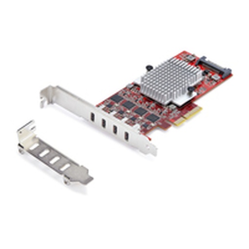 Cable USB Startech P10Q4C-USB-CARD Rojo