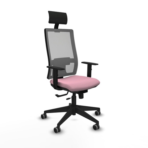Silla de Oficina con Cabecero Piqueras y Crespo 1D066G1 Rosa