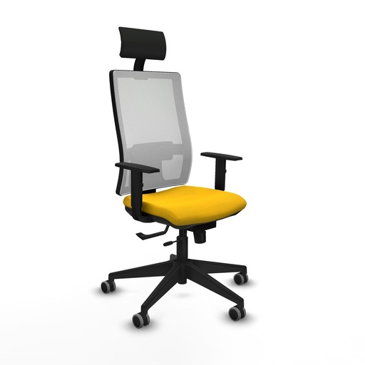 Office Chair with Headrest Piqueras y Crespo 1D066G1 Yellow