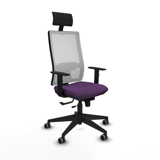 Silla de Oficina con Cabecero Piqueras y Crespo 1D066G1 Morado