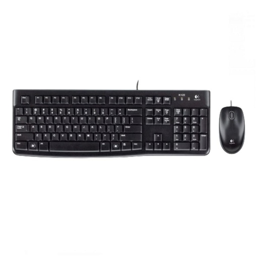 Teclado Logitech Desktop MK120 Negro Qwerty Español AZERTY
