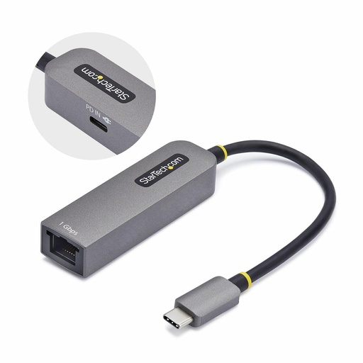 USB Cable Startech 1GPD3-USB-C-ETHERNET Grey