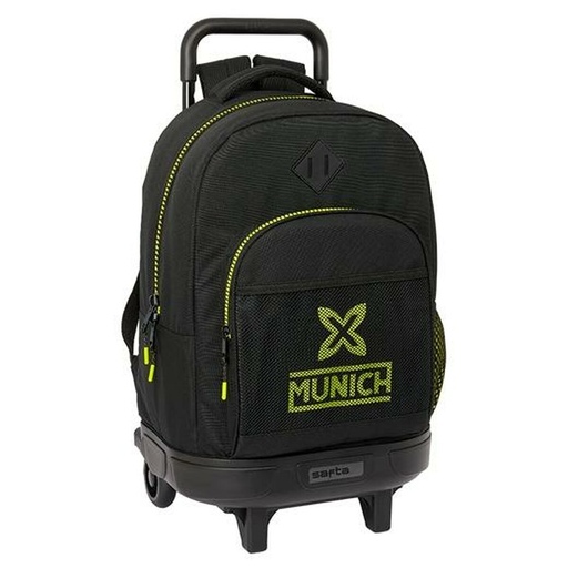Mochila Escolar con Ruedas Munich Beat Negro 33 x 22 x 45 cm