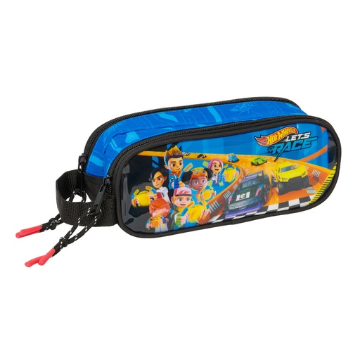 Holdall Hot Wheels Let's race Blue Black 21 x 8 x 6 cm