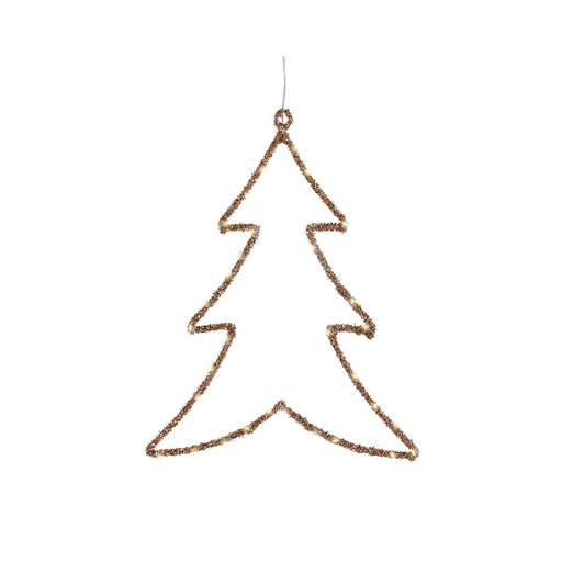 Christmas bauble Lumineo Golden Metal 34 x 46 cm