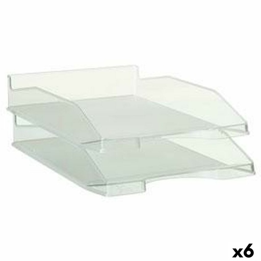 Filing Tray Archivo 2000 Crystal A4 Plastic (6 Units)