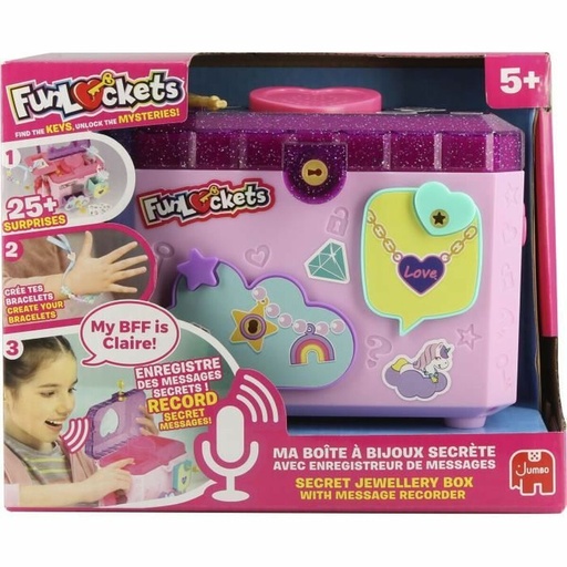 Caja-Joyero Funlockets Multicolor Rosa Plástico