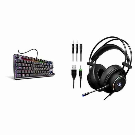 Keyboard Krom NXKROMKRNLTKL Black Spanish Qwerty